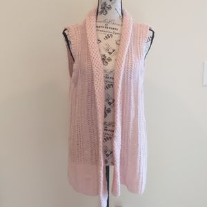 Chico's Size 1 Blush Pink Sweater Vest
